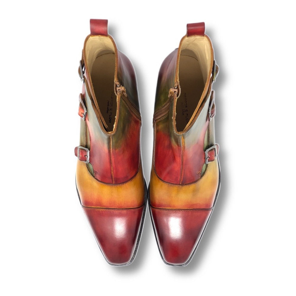 Men’s Triple Monk Strap Boots